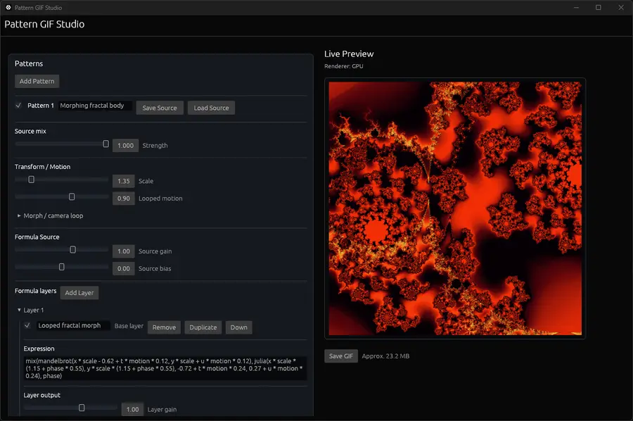 Pattern GIF Studio